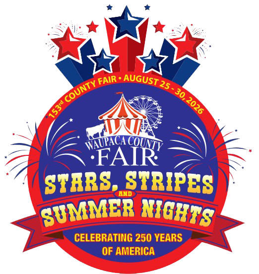 Waupaca County Fair 2026 Logo | August 25-30, 2026