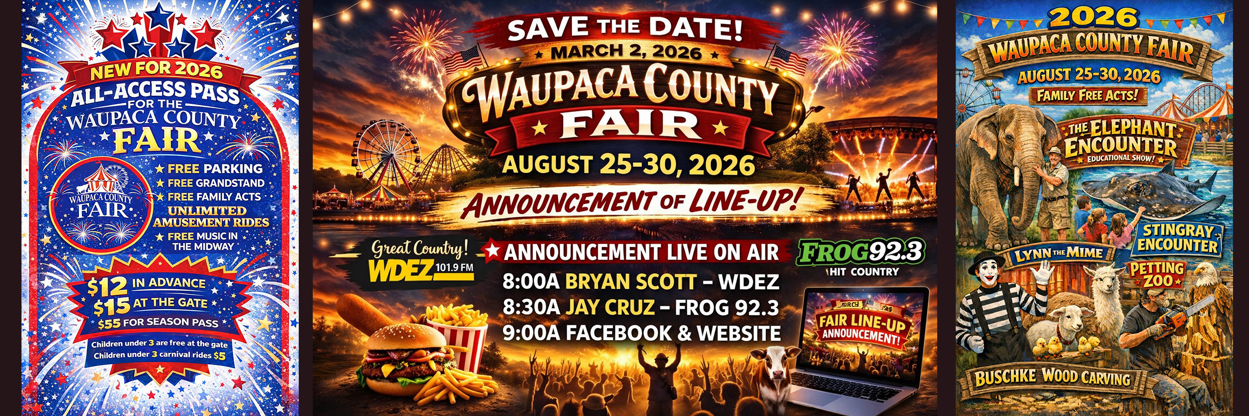 Waupaca County Fair 2026 - Save the Date